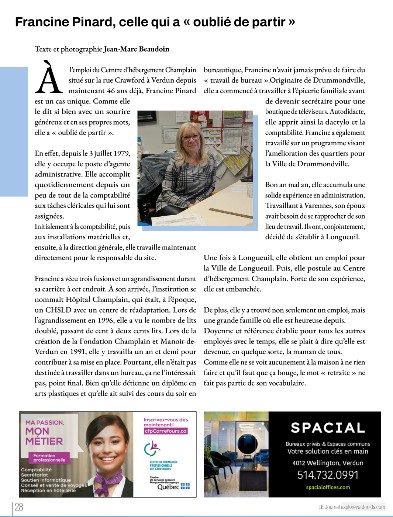 Francine Pinard, celle qui a « oublié de partir »