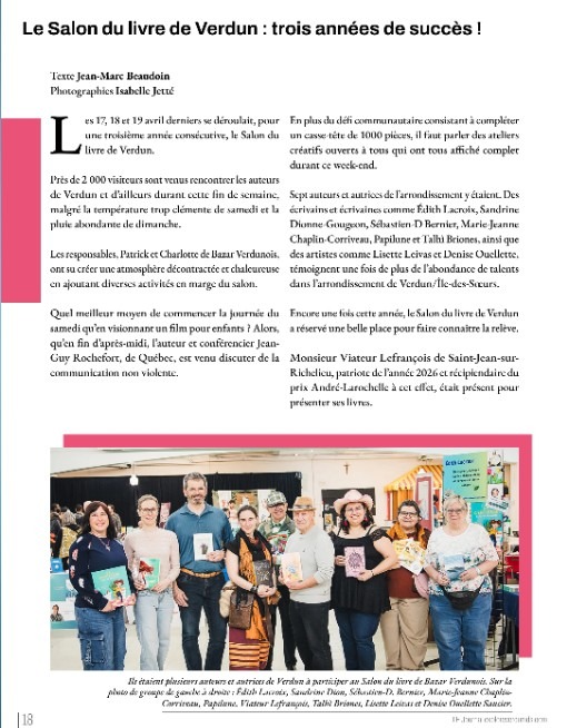 Le Salon du livre de Verdun : trois années de succès !